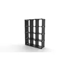 Modular Form bookcase shape K444 - 134x177x40cm - black