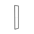 50x250cm - standard wall with upper exit Modularico M50, black profile