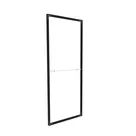98x250cm - standard wall with upper exit Modularico M50, black profile