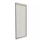 90x250cm - ściana standardowa Modularico M50LED, profil czarny