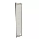 50x250cm - standard wall with upper exit Modularico M50LED, black profile