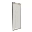 90x250cm - standard wall with upper exit Modularico M50LED, black profile