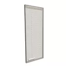 93x250cm - standard wall with upper exit Modularico M50LED, black profile