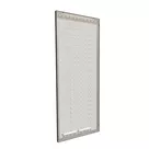 98x250cm - standard wall with upper exit Modularico M50LED, black profile