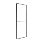 88x250cm - standard wall with upper exit Modularico M100LED, black profile