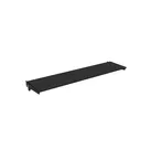 100x25cm - HPL Shelf with Faro Mounts, Black