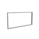 Wall Frame S100T LED 200x100 cm, Silver Profile