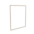 200x250cm - ścienna rama S18, profil srebrny, ramka DECO D1 Dąb