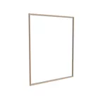 200x250cm - ścienna rama S18, profil srebrny, ramka DECO D2 Dąb