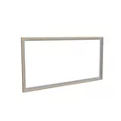 200x100cm - ścienna rama S50T, profil srebrny, ramka DECO D1 Dąb