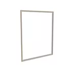 200x250cm - ścienna rama S50T, profil srebrny, ramka DECO D1 Dąb