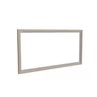 200x100cm - ścienna rama S50T, profil srebrny, ramka DECO D2 Dąb