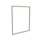 Cadre Murale S50T 200x250 cm, Profil Argenté avec DECO D2 Chêne