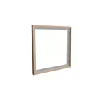 100x100cm - ścienna rama S50T, profil srebrny, ramka DECO D3 Dąb