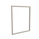 200x250cm - ścienna rama S50T, profil srebrny, ramka DECO D3 Dąb