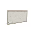 200x100cm - ścienna rama S50T LED, profil srebrny, ramka DECO D1 Dąb