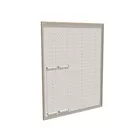 200x250cm - ścienna rama S50T LED, profil srebrny, ramka DECO D1 Dąb