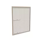 200x250cm - ścienna rama S50T LED, profil srebrny, ramka DECO D2 Dąb