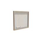 100x100cm - ścienna rama S50T LED, profil srebrny, ramka DECO D3 Dąb