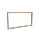 200x100cm - ścienna rama S100T LED, profil srebrny, ramka DECO D2 Dąb