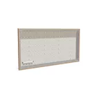 200x100cm - ścienna rama S100T LED tylne, profil srebrny, ramka DECO D2 Dąb