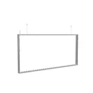 200x100cm - podwieszana na linkach rama S100D LED, profil srebrny
