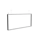 200x100cm - podwieszana na linkach rama S100D LED, profil czarny