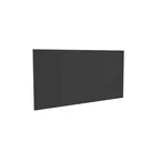 200x100cm - tkanina Blockout Nero, bez druku, strona czarna - obszycie gumką silikonową SEG