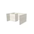 Modularico GO Led, układ C, 400x300xh200cm, zaplecze otwarte