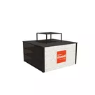 130x130x70cm - regał Podium, 2x Smart Frame S50T LED,2x szafka, nadstawka Modular Cube