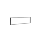 180x50cm - wall extension Modularico M100LED, black profile