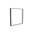 90x100cm - nadstawka ściany Modularico M100LED, profil czarny