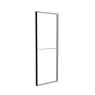 90x250cm - ściana standardowa z wyjściem górnym Modularico M100, profil czarny