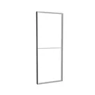98x250cm - ściana frontowa sufitu Modularico M100, profil czarny