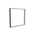 100x100cm - nadstawka ściany Modularico M100, profil czarny