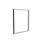 98x125cm - Quadro Wall Modularico M100LED, black profile