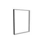 98x125cm - Quadro-Wand Modularico M100, schwarzes Profil