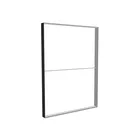 185x250cm - ściana standardowa z wyjściem górnym Modularico M150LED, profil czarny