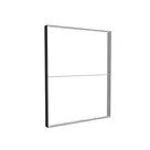 200x250cm - ściana standardowa z wyjściem górnym Modularico M150LED, profil czarny