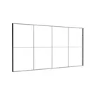 485x250cm - ściana standardowa z wyjściem górnym Modularico M150LED, profil czarny
