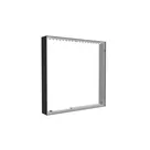 100x100cm - ściana standardowa Modularico M150LED, profil czarny