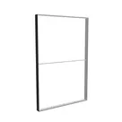 200x300cm - ściana standardowa z wyjściem górnym Modularico M150LED, profil czarny