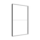 185x300cm - ściana standardowa z wyjściem górnym Modularico M150LED, profil czarny