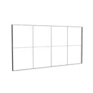 585x300cm - ściana standardowa z wyjściem górnym Modularico M150LED, profil czarny