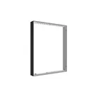 100x125cm - ściana standardowa z wyjściem górnym Modularico M150LED, profil czarny
