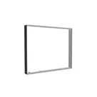 150x125cm - ściana standardowa z wyjściem górnym Modularico M150LED, profil czarny