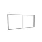 285x125cm - ściana standardowa z wyjściem górnym Modularico M150LED, profil czarny
