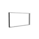 185x100cm - ściana standardowa Modularico M150LED, profil czarny