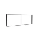 285x100cm - ściana standardowa Modularico M150LED, profil czarny