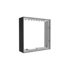 50x50cm - ściana standardowa z wyjściem górnym Modularico M150LED, profil czarny